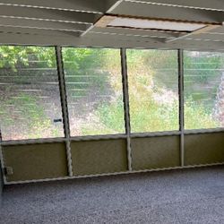 4 WINDOWS  GLASS PANELS 