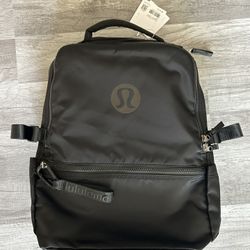 Lululemon Backpack New Crew Black New With Tags 22L