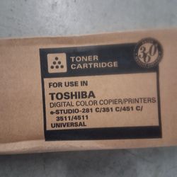 NEW "TOSHIBA" BLACK TONER CARTRIDGE FOR COLOR/COPIER PRINTERS READ AD!!!