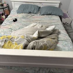 Wooden Bed Frame with Slats - Full Size