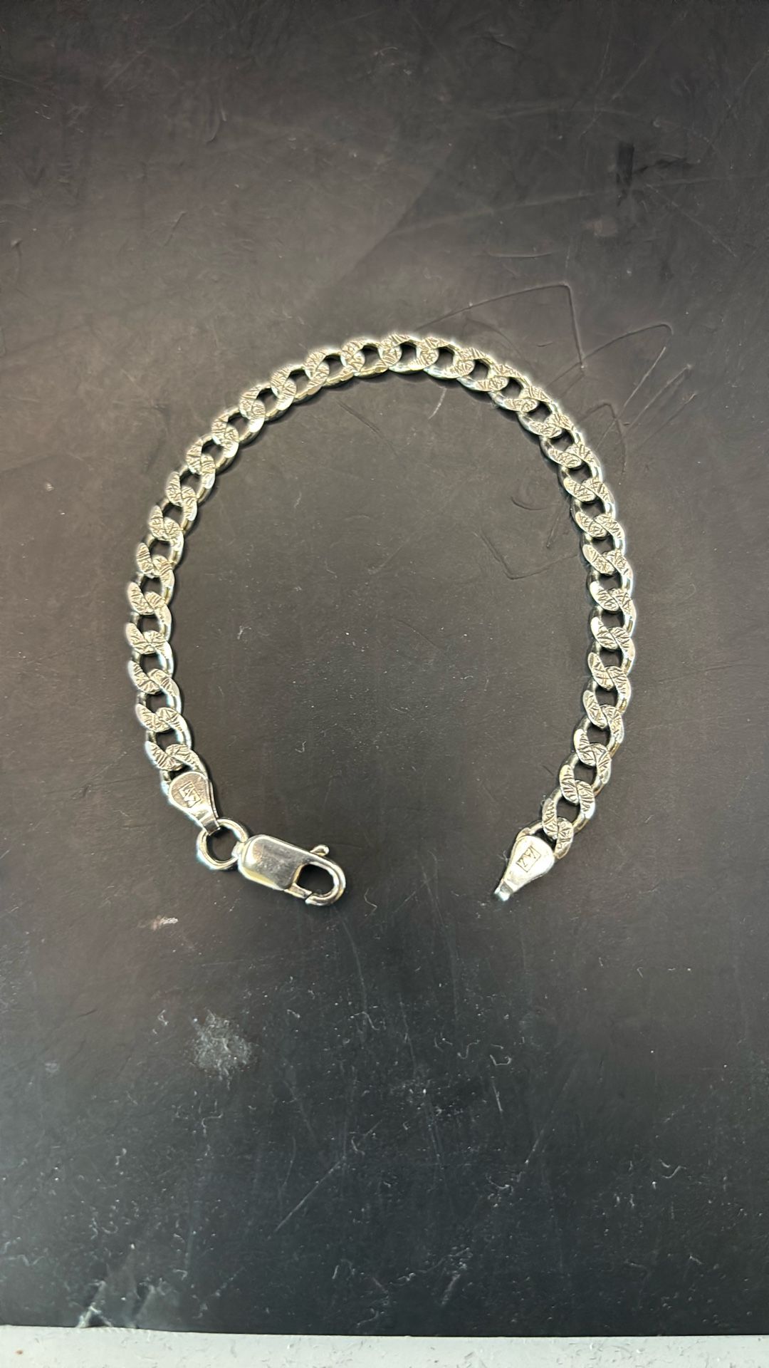 Silver Cuban Link Bracelet 