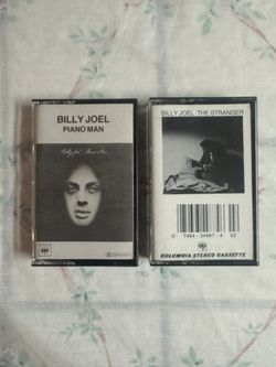 RARE Billy Joel Cassette Tapes Lot of 2 - Piano Man & The Stranger Tested