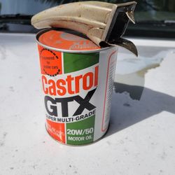 8 pc. Vintage Oil Cans Full
