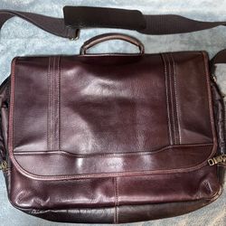 Samsonite genuine leather messenger bag