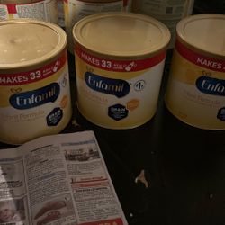 3.      12.1 oz Of Enfamil formula Baby Milk 
