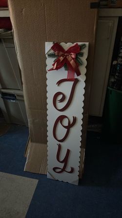 Joy holiday wood decorations