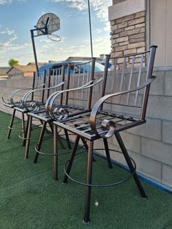 Beautiful high bar swivel stools