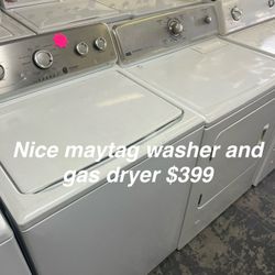 Nice Maytag Washer And Gas Dryer Set 