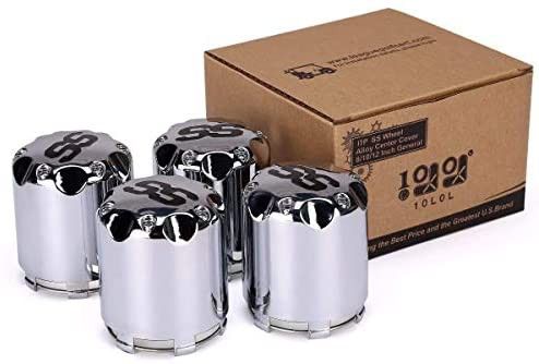 10LOL Universal Golf Cart SS Wheel Center Cap Cover Pushing Style Chrome 18/12 In Wheel Center Hub Cap For Yamaha Club Car Ez Go