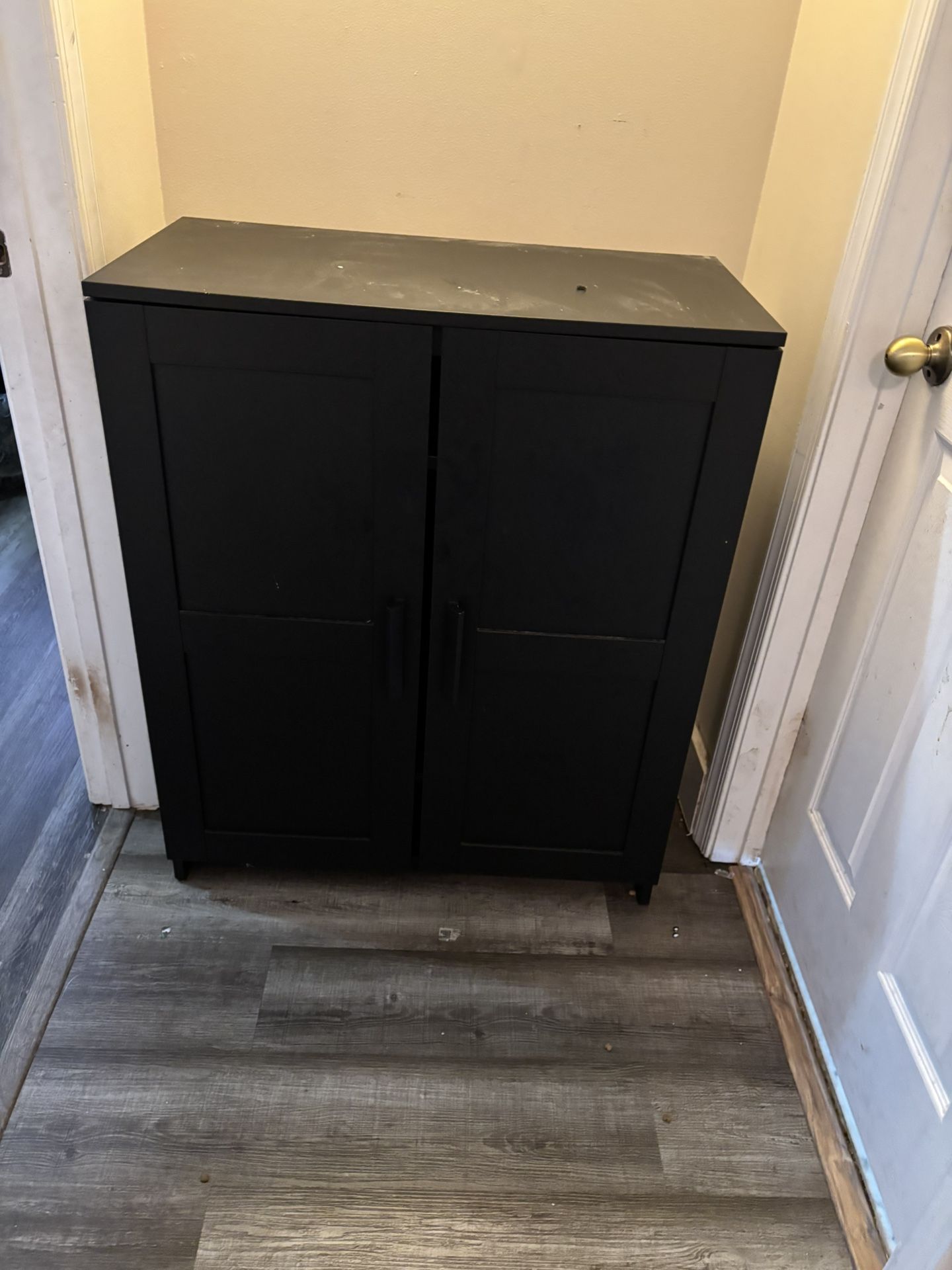 Black Decorative Storage Cabinet
