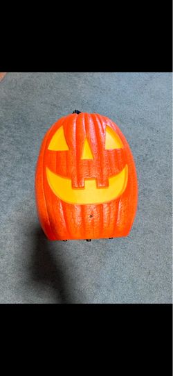 14” blow mold light up sound making motion activated pumpkin from target. $10