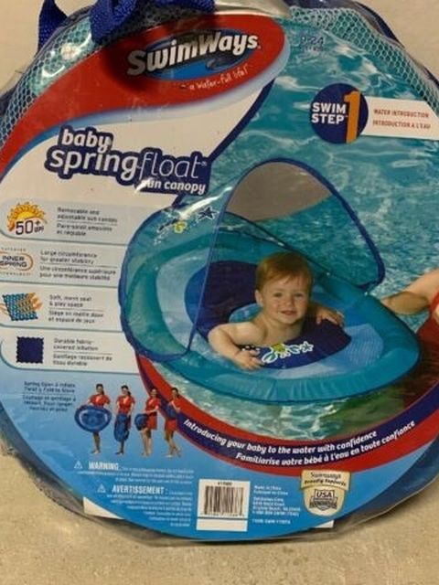 Swimways Baby SpringFloat w/Sun Canopy 9-24mo