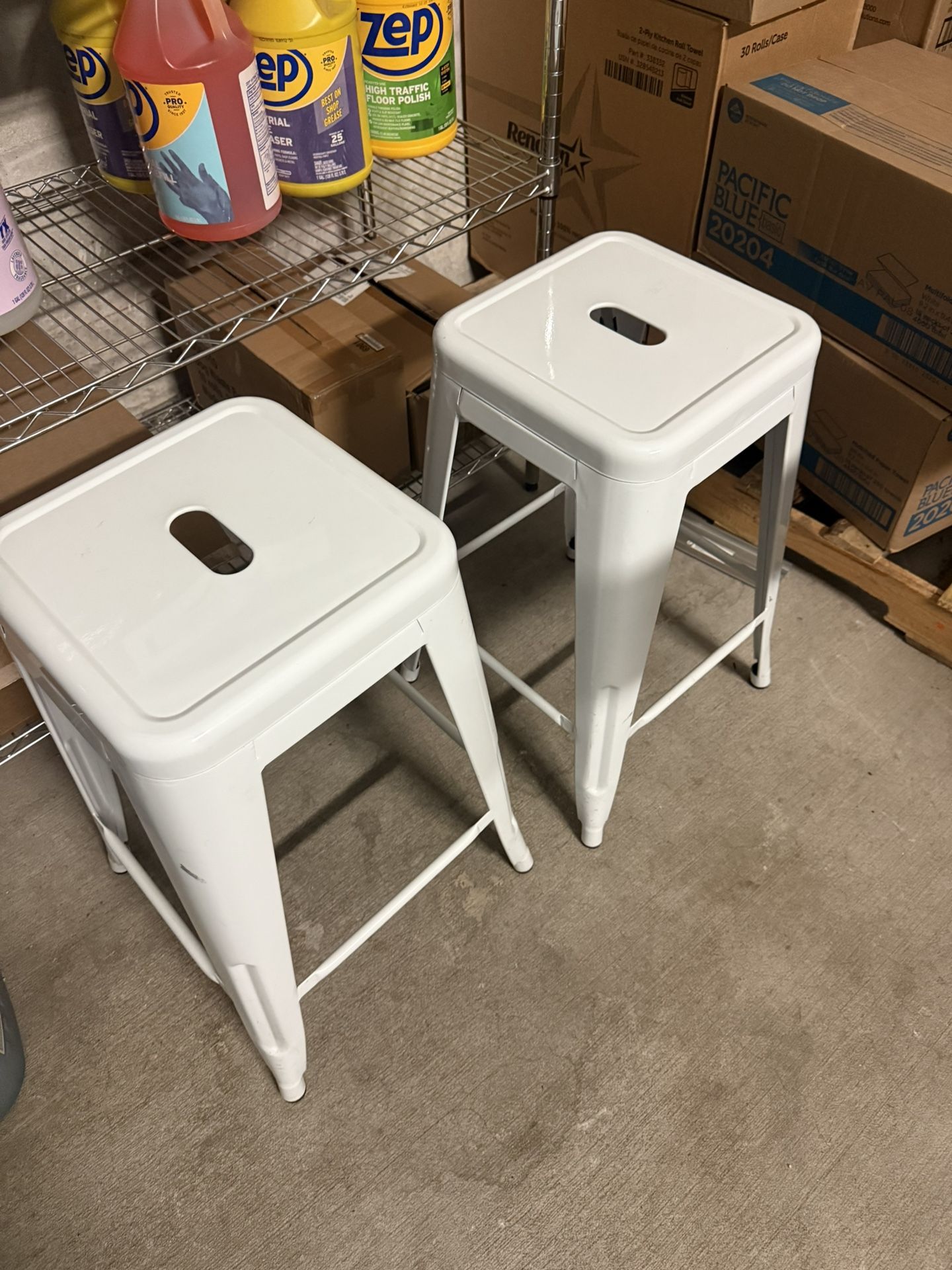 (2) METAL BAR STOOLS