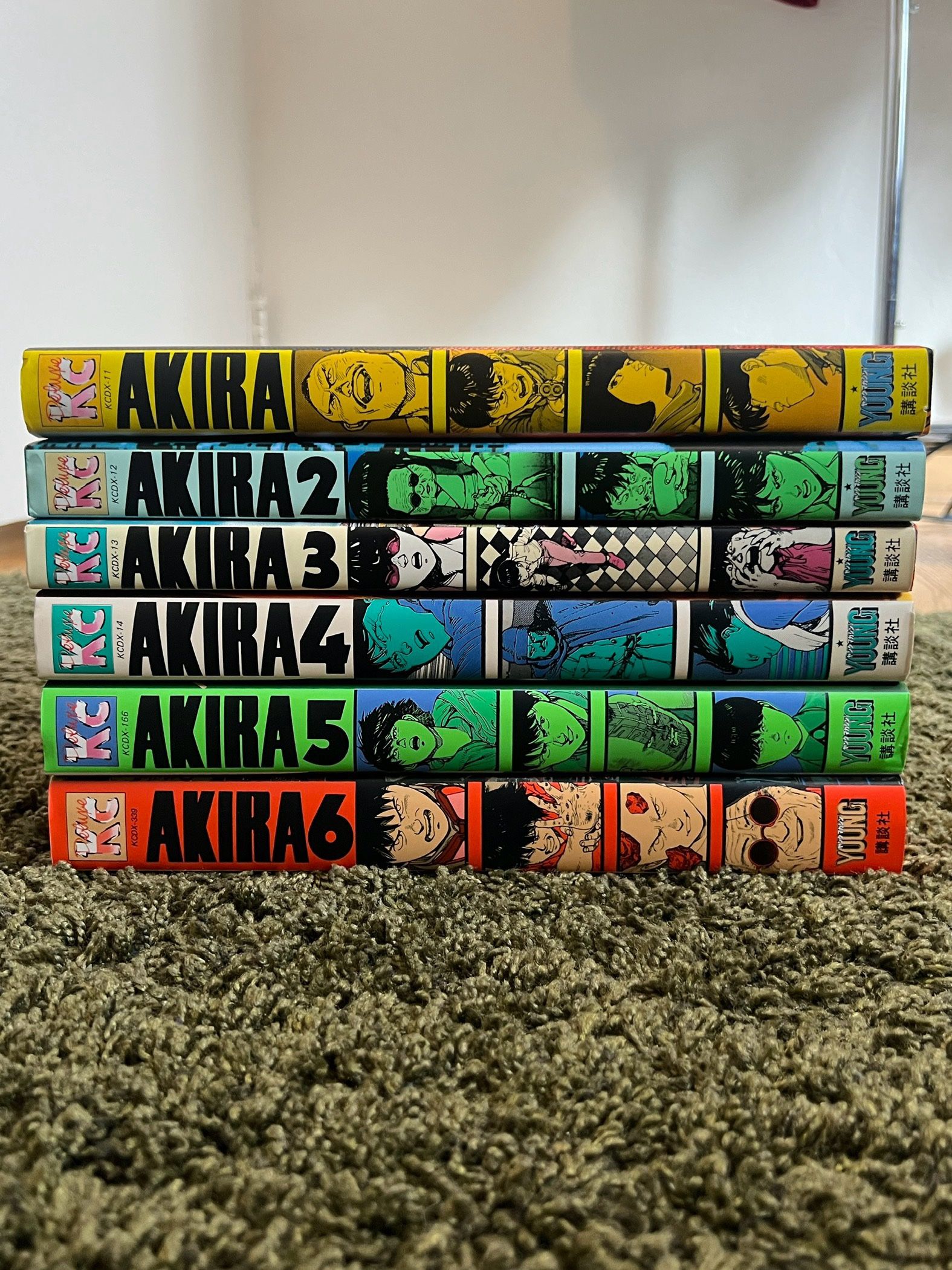 AKIRA Manga All 6 Volumes (Original Japanese Version)