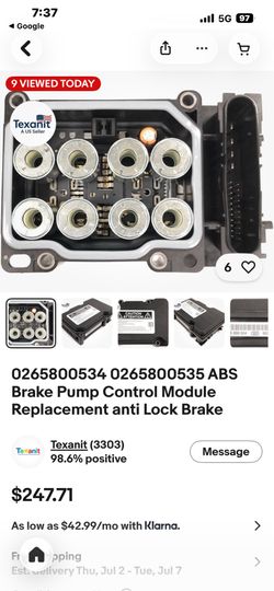 ABS Brake Pump Control Module Replacement Anti Lock Bra...