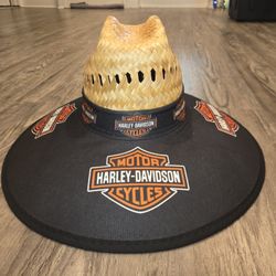 Harley Davidson Straw Hat Sombrero Cap Beach Festival Pool Summer Sports tools Lawn Party Gorra 