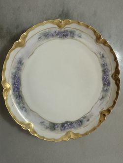 Antique signed hand painted Haviland plate