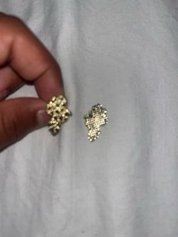 gold nugget earrings