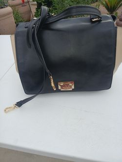 Kate Spade Black and Cream Leather Handbag