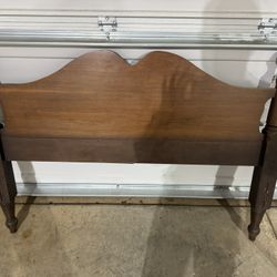 Wood Veneer Double Bed frame