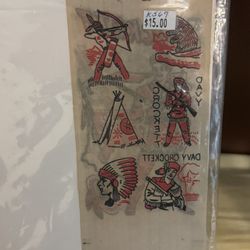 Davy Crockett iron-on transfer