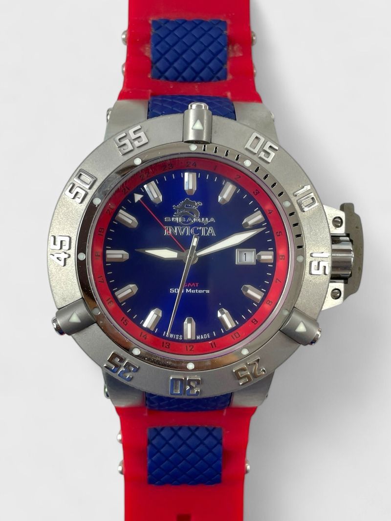 Invicta Sub Aqua Noma III Puppy Very Very Limited Edition GMT Quartz Wristwatch Mod- el No. 10988