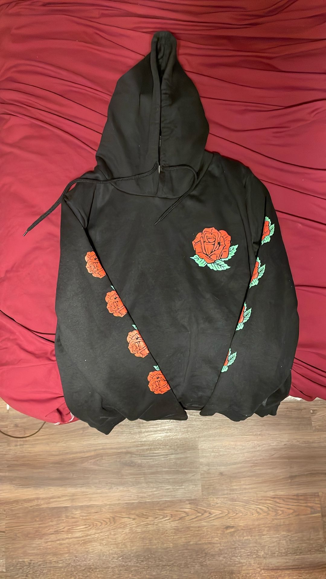 On Fire Rose Hoodie 