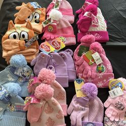 New Toddler And Kids Beanies And Glove Sets