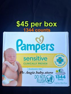 Pampers sensitive wipes 1344