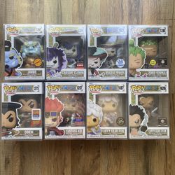 Anime One Piece Funko POPs Lot Of 8 All Mint Condition