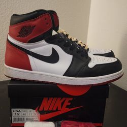 Jordan 1 Black Toe 2016 Sz 12