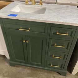 36in Bathroom Vanity With Top And Faucet