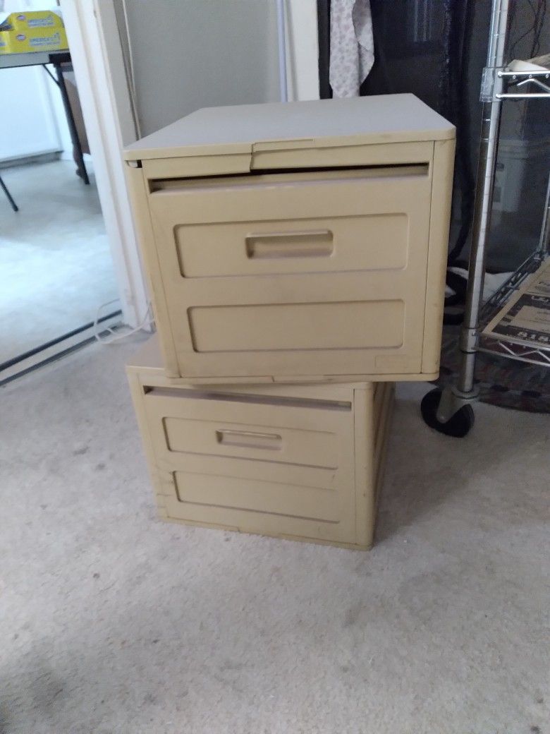 2 File Boxes for Standard Legal & Letter Hanging File Folders