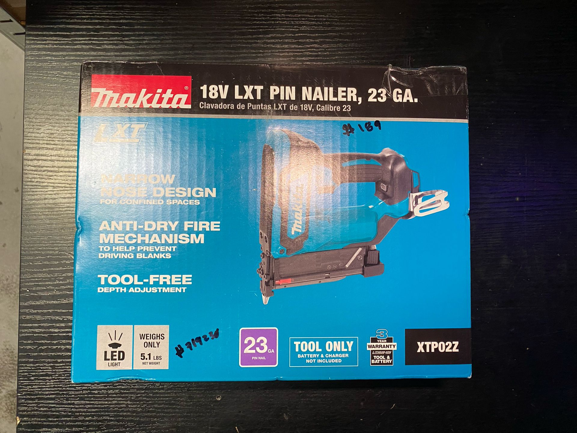 Makita 18V LXT Lithium-Ion 23-Gauge Cordless Pin Nailer (Tool-Only