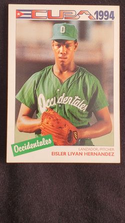 Livan Hernandez, Rookie Card Cuban League, Baseball Card