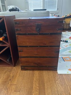 Vintage wood chest