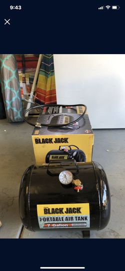 Black Jack portable air tank...