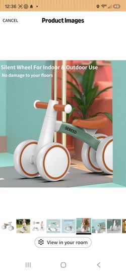 SEREED Baby Balance Bike Toddler Ride-On