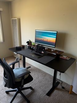 Computer Desk or Accesories! Monitor too, monitor arm.
