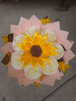 Sunflower Eternal Rose Bouquet Gift Rosas Flowers Decor Decorative Room  home