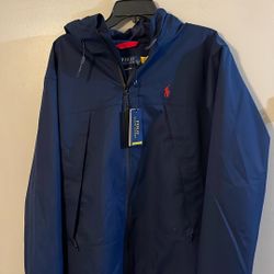 NWT Ralph Lauren Polo Windbreaker Hoodie. No Deliveries