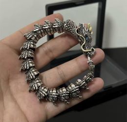 Stainless steel Chinese dragon bracelet 8” 89015 Henderson