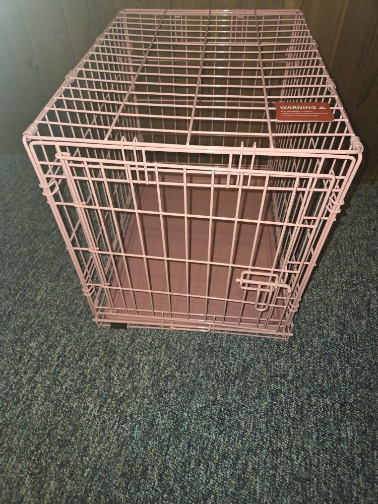 Small Pink Dog Crate