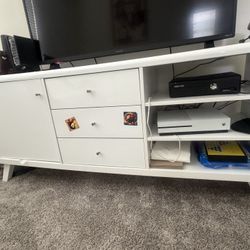 White TV STAND 