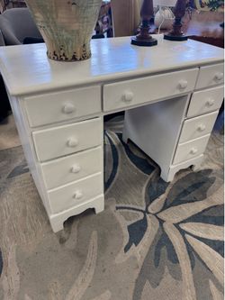 Solid White Desk