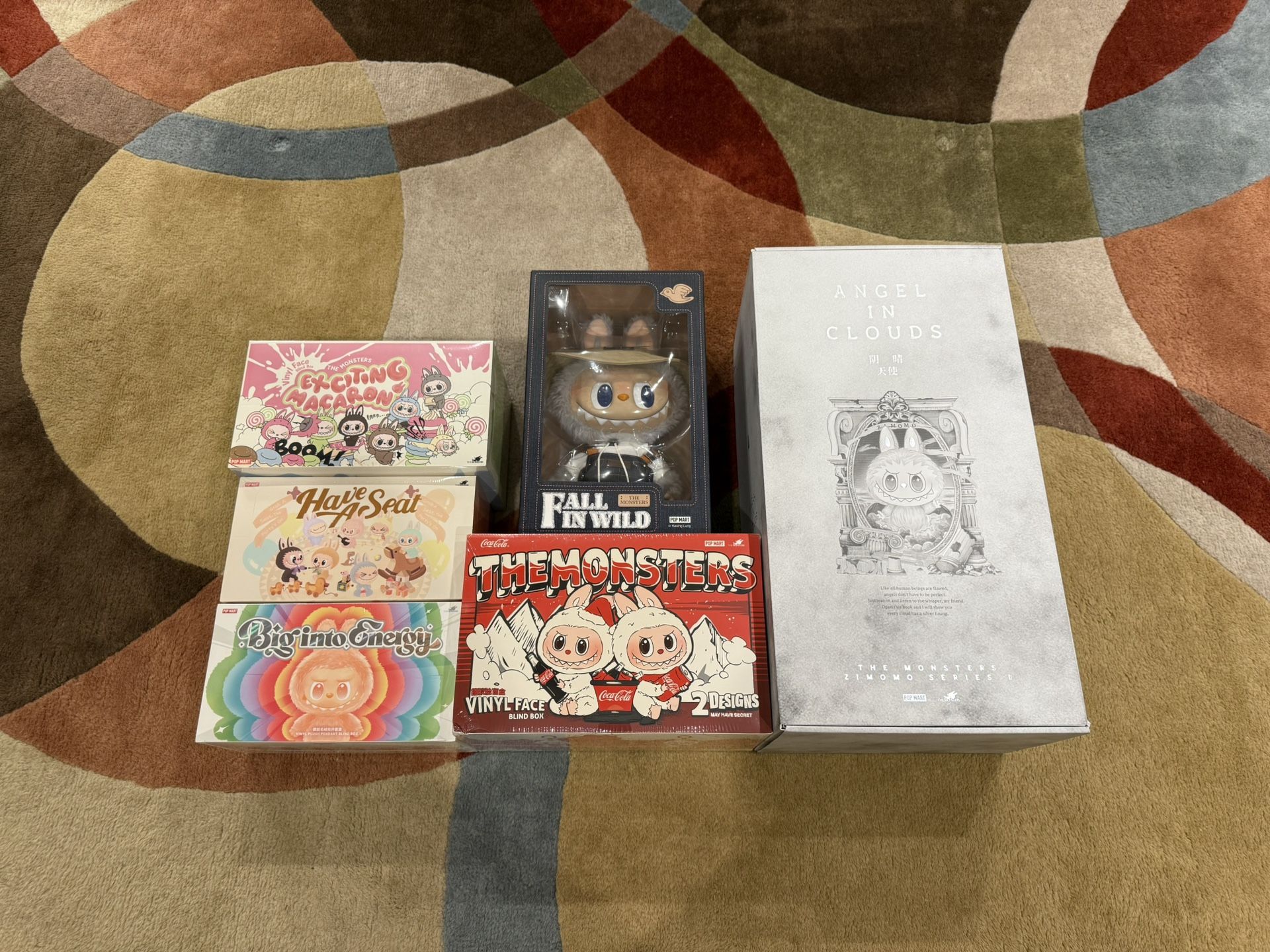 Labubu Angel in Clouds Fall in Wild Coca-Cola BIE HAS MAC Brand New