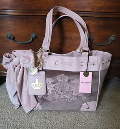 2 Brand New NWT Juicy Couture Classic Scottie Dogs Daydreamer in Iced Coffee/Dusty