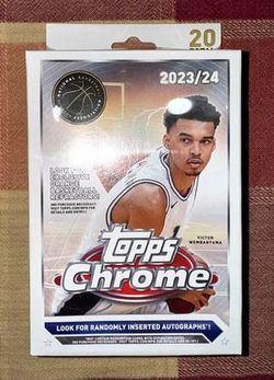 2023-24 Topps Chrome Basketball NBA - Hanger box - Sealed