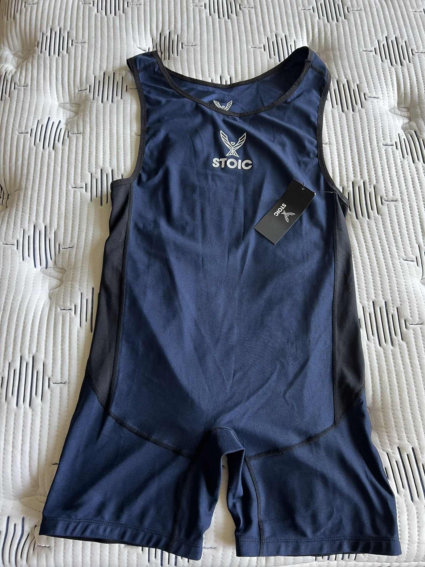 Stoic Powerlifting Singlet XL Navy Blue