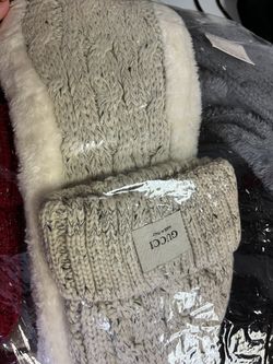 Gucci Hat And Scarf (Grey)